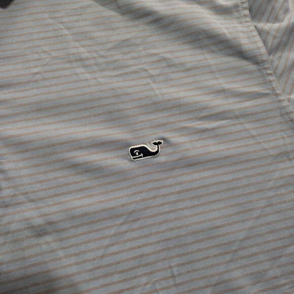 Vineyard Vines Polo Shirt Mens Striped Stretch OTG On The Go Sankaty Large L - Picture 2 of 9